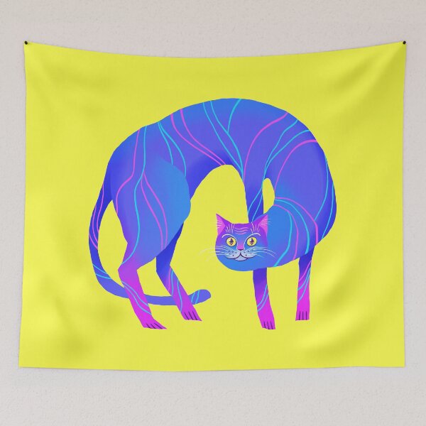 Item preview, Psychedelic Crypto Cat designed and sold by TosikArt.