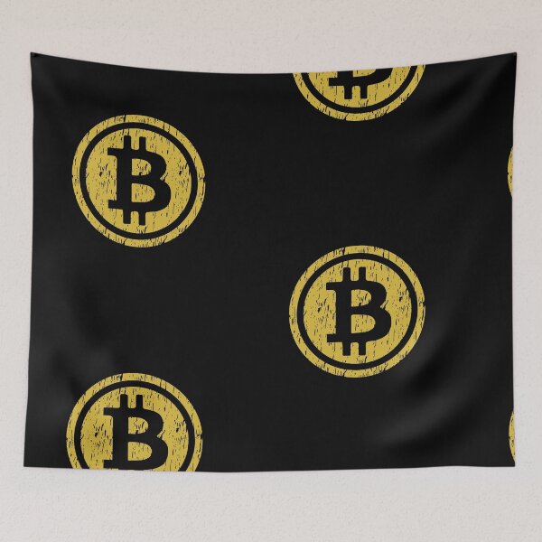 Item preview, B - Bitcoin Logo Weathered designed and sold by ArtbyJamasin.
