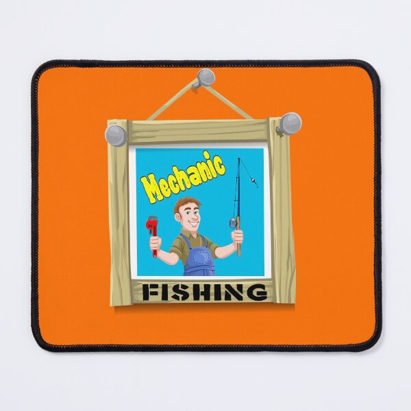 Item preview, Mechanic Fishing designed and sold by printhappy4you.
