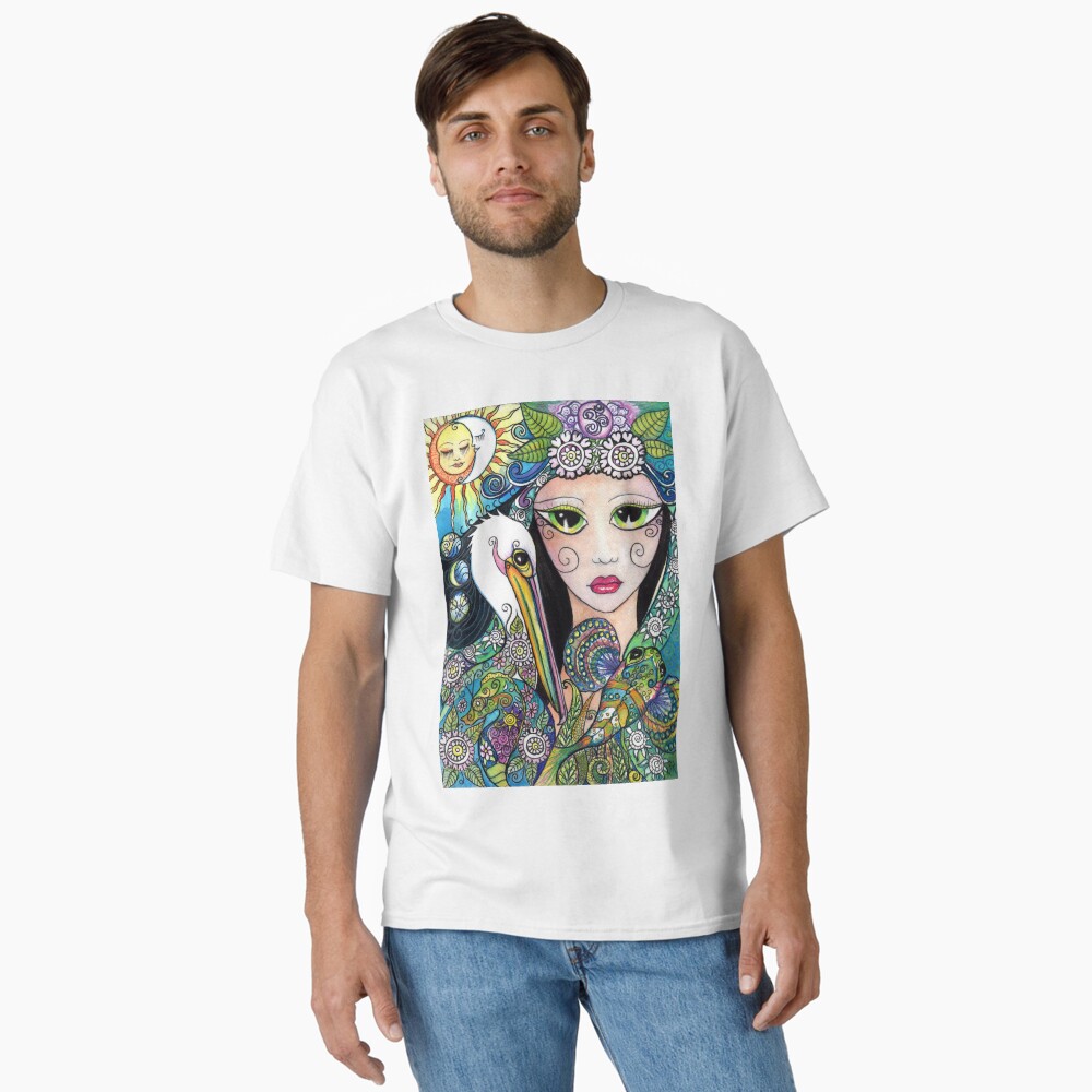 Aperçu de l'œuvre T-shirt classique créée et vendue par BlueMoonOwl.