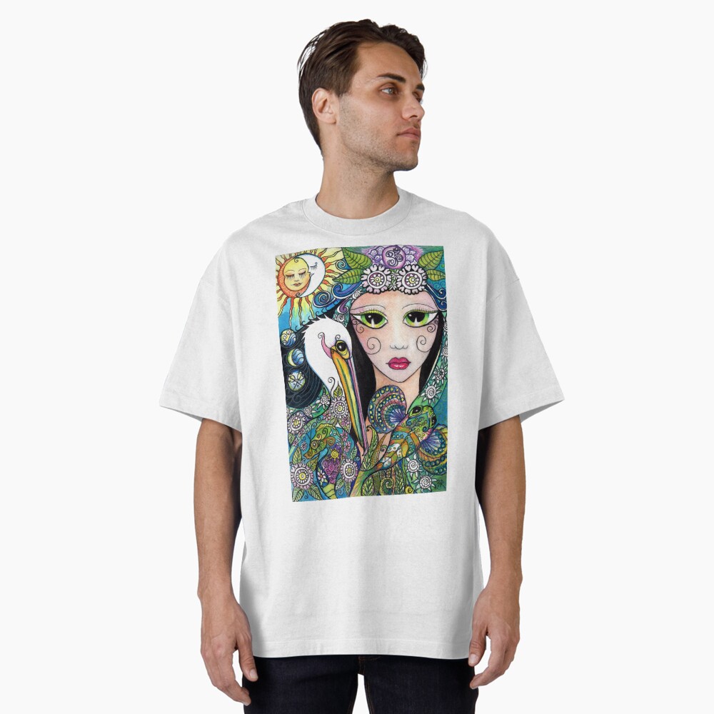 Aperçu de l'œuvre T-shirt oversize créée et vendue par BlueMoonOwl.