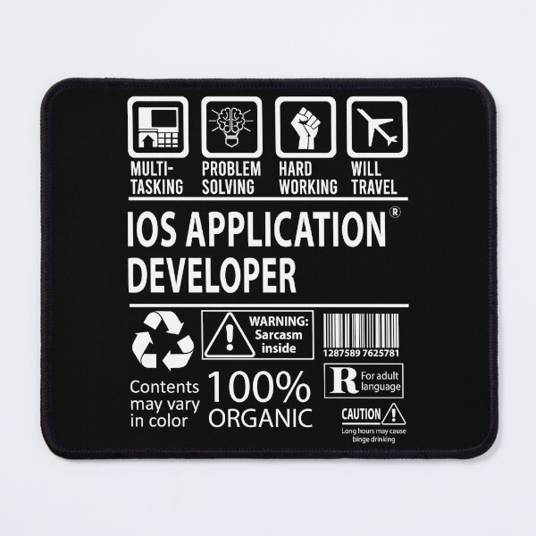 Item preview, Ios Application Developer T Shirt - MultiTasking Certified Job Gift Item Tee designed and sold by oslandefren.
