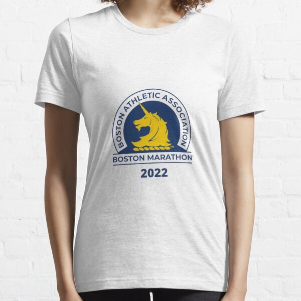 Boston Marathon® Logo Tee Yellow Mens  Marathon logo, Running shirts, Boston  marathon