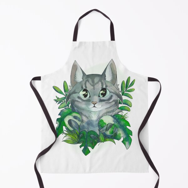 Item preview, Cat surrounded by philodendron, Monstera and grass designed and sold by Kristoffersson.