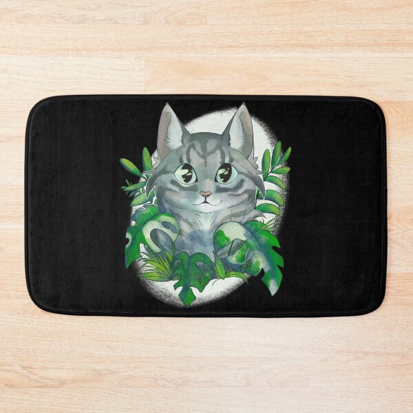 Item preview, Cat surrounded by philodendron, Monstera and grass designed and sold by Kristoffersson.