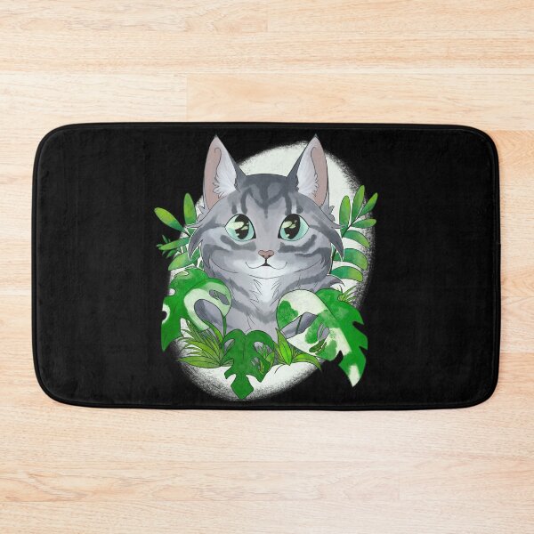 Item preview, Cat surrounded by philodendron, Monstera and grass designed and sold by Kristoffersson.