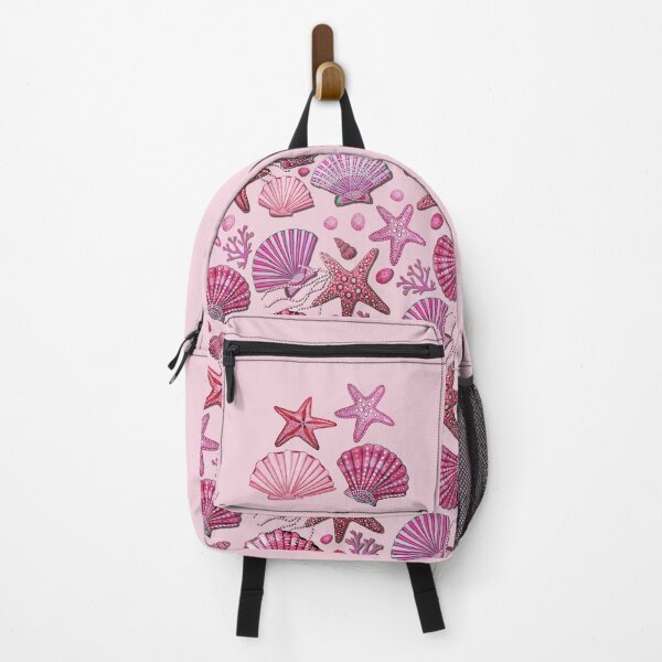 Artikelvorschau, Seestern und Muschel, rosa Strandkunst und Dekor entworfen und verkauft von MagentaRose.