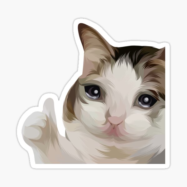 cat thumbs up emoji meme