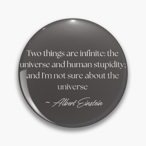 Item preview, Albert Einstein Quote Humans & The Universe Text Design designed and sold by EarthArtDesigns.