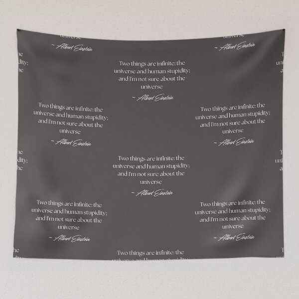 Item preview, Albert Einstein Quote Humans & The Universe Text Design designed and sold by EarthArtDesigns.