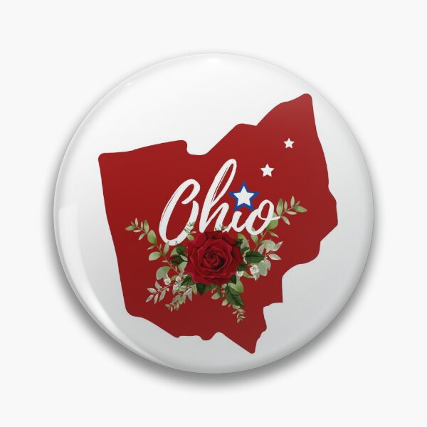 Artikelvorschau, Ohio State Art mit rotem Rosenstrauß entworfen und verkauft von OByD.