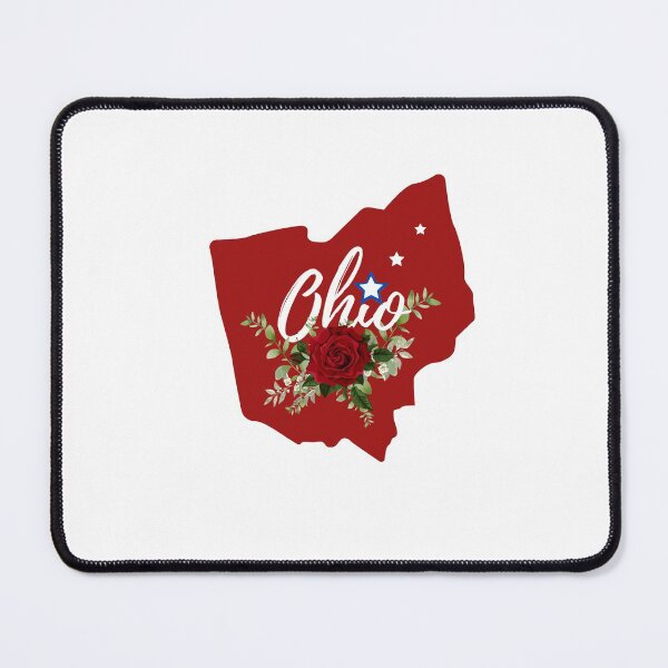 Item preview, Ohio State Art With Red Rose Bouquet designed and sold by OByD.