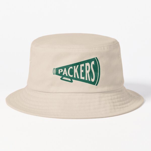 New Era Men's Green Bay Packers Game Adjustable Grey Bucket Hat