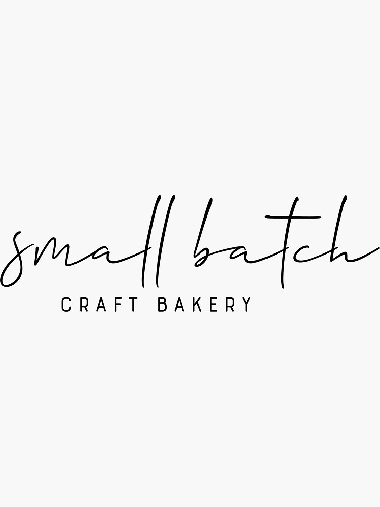 "Small Batch Logo" Sticker for Sale by SmallBatch Redbubble