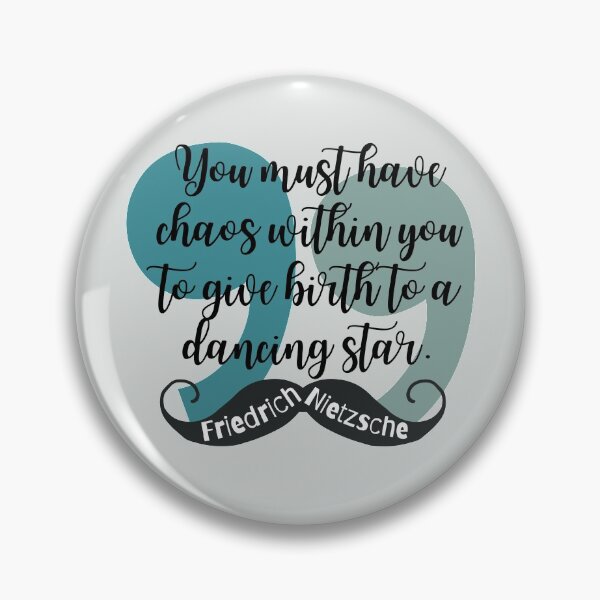 Item preview, Friedrich Nietzsche Quote - Chaos within Dancing Star designed and sold by superbling.