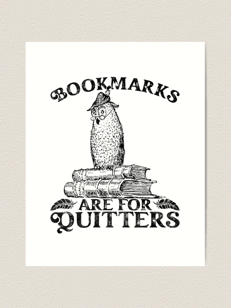 Book Gifts Bookmarks Are For Quitters Funny Librarian Gifts Canvas