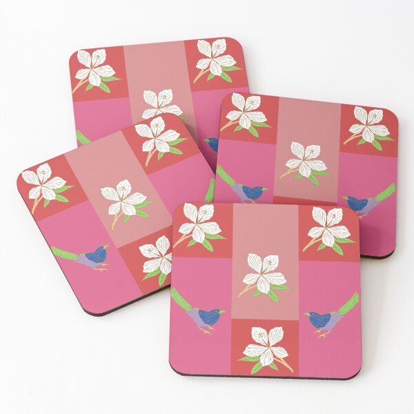 Item preview, Berry Colored Floral Bird Design designed and sold by designlee.