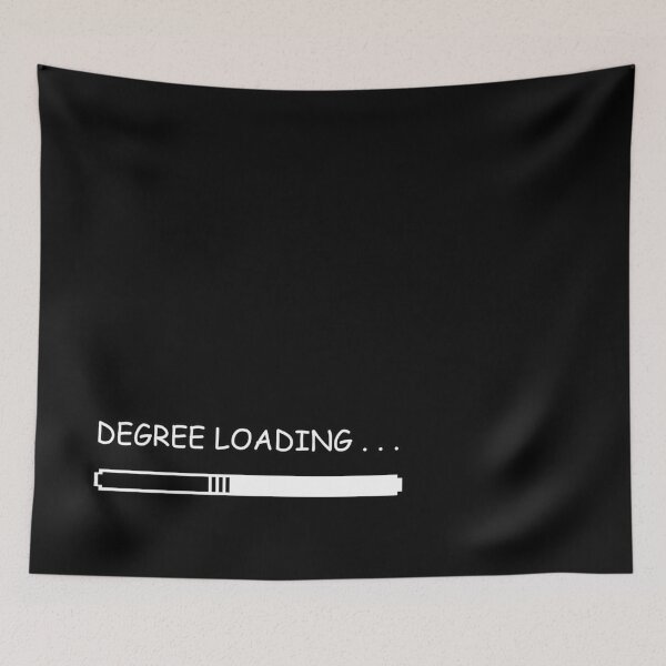 Item preview, Degree Loading Funny Tee Shirt Graduation Quote Humor College Grad - Black designed and sold by ShumShumShop.