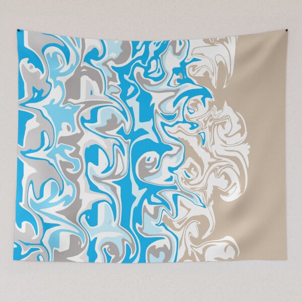 Item preview, Blue Sea Shore Abstract designed and sold by slimbirdy.