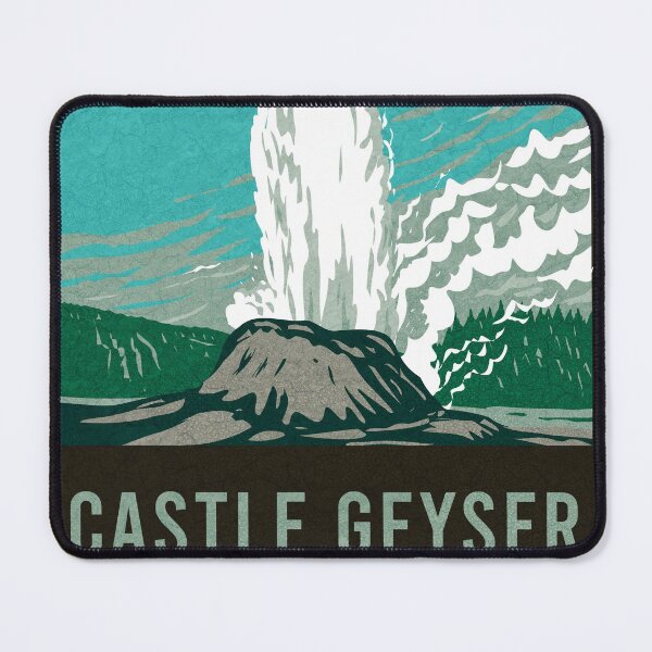 Item preview, Castle Geyser Yellowstone National Park designed and sold by JordanHolmes.