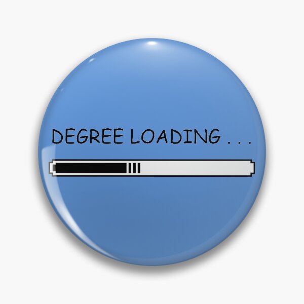 Item preview, Degree Loading Funny Sticker Graduation Quote Humor College Grad - Black designed and sold by ShumShumShop.