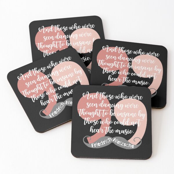 Item preview, Friedrich Nietzsche Quote - Those who were dancing designed and sold by superbling.