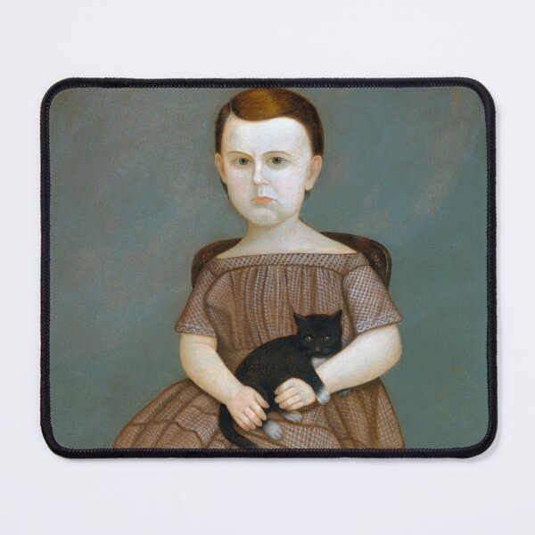 Item preview, Martha Bartlett With Kitten - Circa 1860 designed and sold by warishellstore.