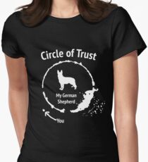 Funny German Shepherd shirt - Circle of Trust Women's Fitted T-Shirt