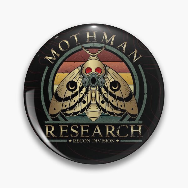 Item preview, Mothman Research: Recon Division - Unique Military-Style Retro Badge designed and sold by NatIntrovertSoc.