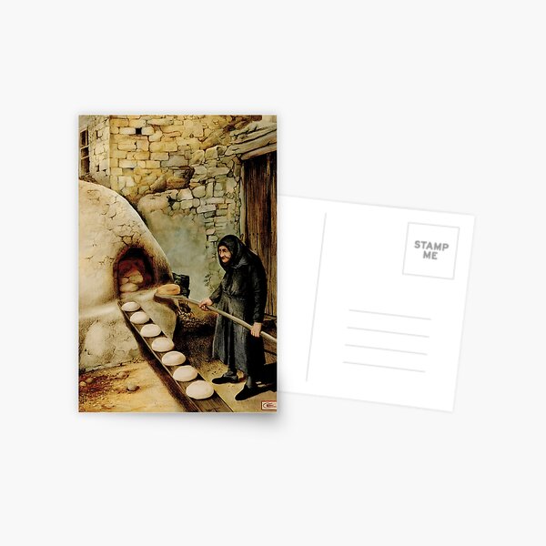 Baking Bread Postcard