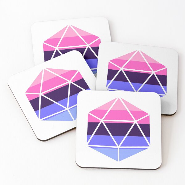 Item preview, Omnisexual Pride Flag D20 designed and sold by NovotnyDesigns.