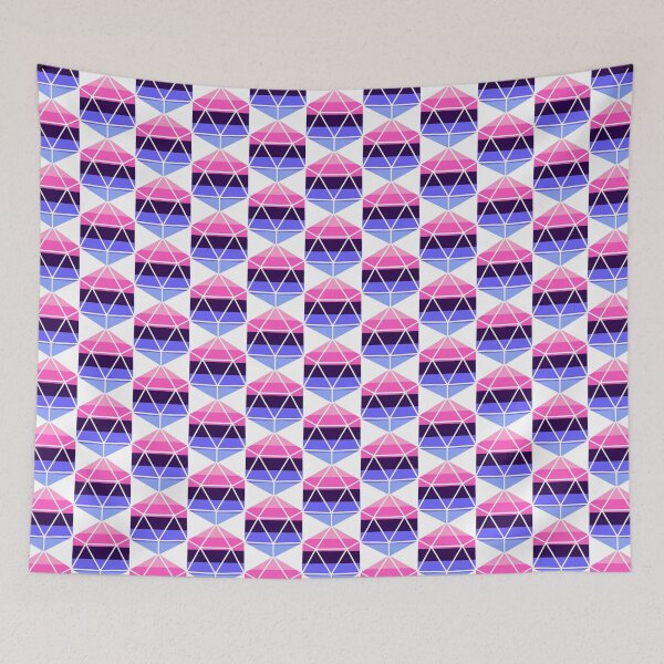 Item preview, Omnisexual Pride Flag D20 designed and sold by NovotnyDesigns.