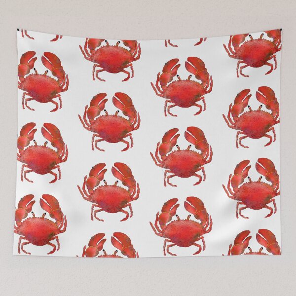 Aperçu de l'œuvre Crabe rouge aquarelle réaliste créée et vendue par Manifestor92.