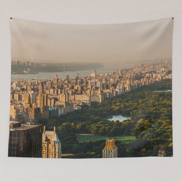 Item preview, New York City Manhattan aerial view with Central Park and Upper West Side designed and sold by nycruss1.