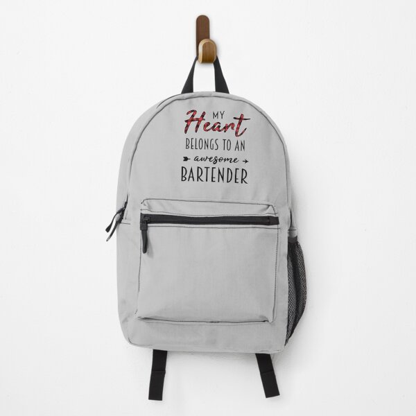  My Heart Belongs To A Bartender Backpack