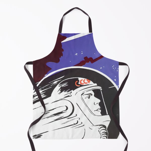 Item preview, Zooming Soviet cosmonaut alongside a revolutionary soldier. CCCP designed and sold by SovietPosters.