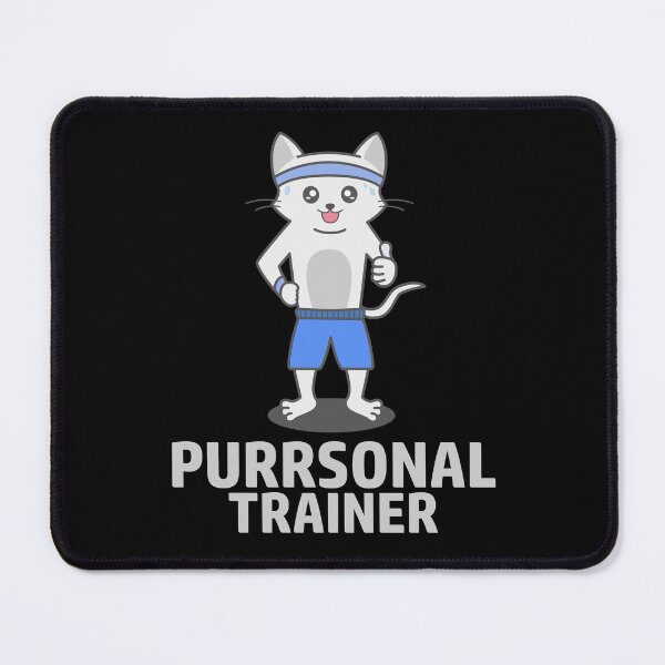 Item preview, Personal Trainer Fitness Instructor Funny Cat designed and sold by pawsomelove.