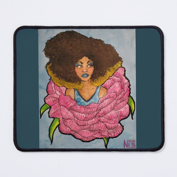 Item preview, Black women and flowers series. Emerging Beauty. designed and sold by Art-indulgence.