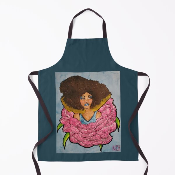 Item preview, Black women and flowers series. Emerging Beauty. designed and sold by Art-indulgence.