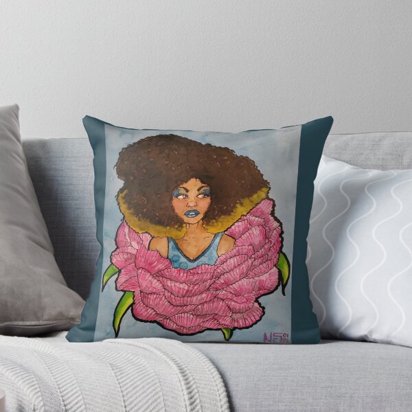 Item preview, Black women and flowers series. Emerging Beauty. designed and sold by Art-indulgence.