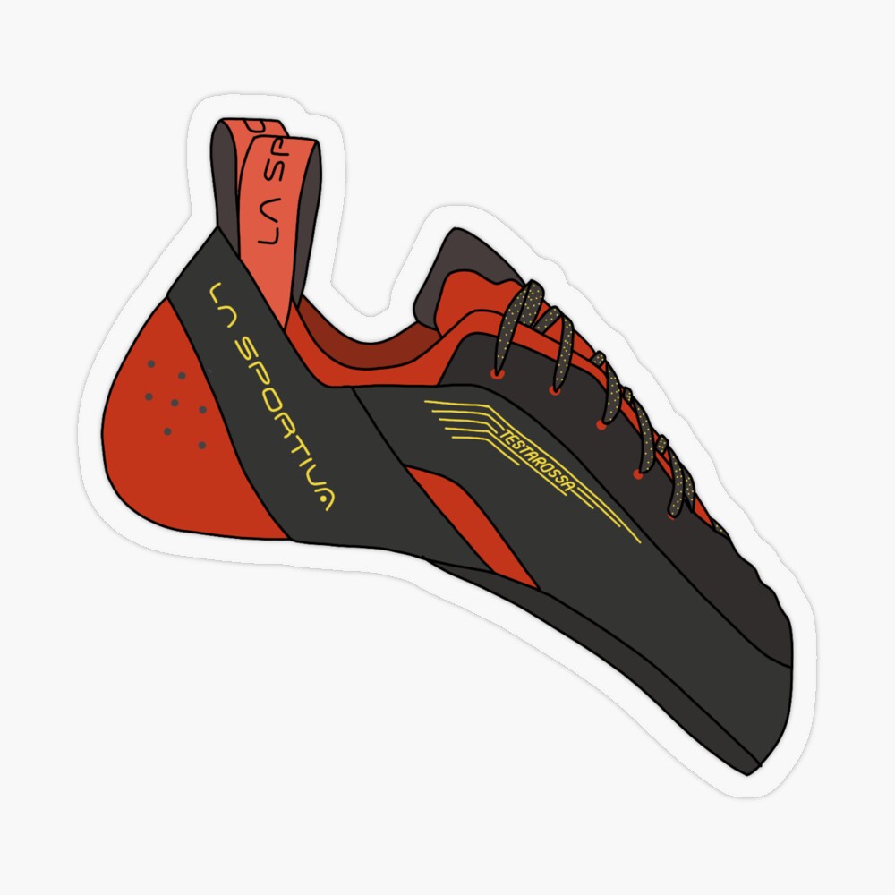 La Sportiva Testarossa Sticker for Sale by we like rocks Redbubble