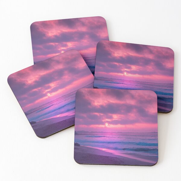 Item preview, Pink & Purple Cotton Candy Beach Sunset designed and sold by newburyboutique.