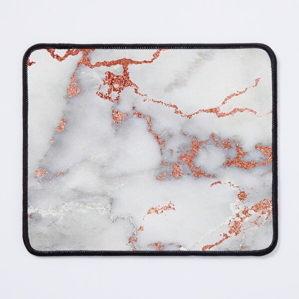 Item preview, White and Rose Gold Marble designed and sold by Jennifer Adair.