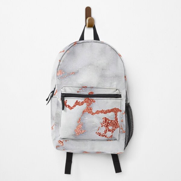 White and store rose gold backpack