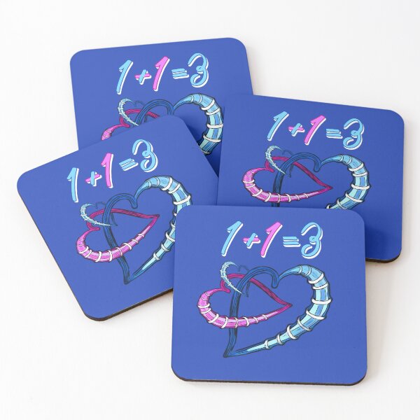 Item preview, Pronto en tríos: 1+1=3 azul padre, madre, niño - familia feliz en azul, un hijo designed and sold by kikidu21.