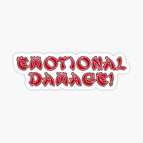 Emotionaler Schaden Sticker