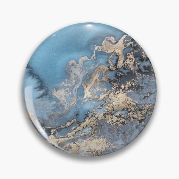 Artikelvorschau, Blue and Gold Marble entworfen und verkauft von Jennifer Adair.