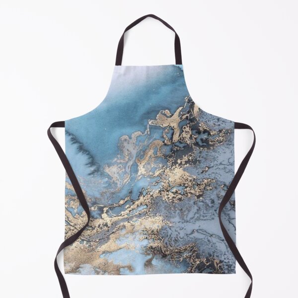 Item preview, Blue and Gold Marble designed and sold by Jennifer Adair.
