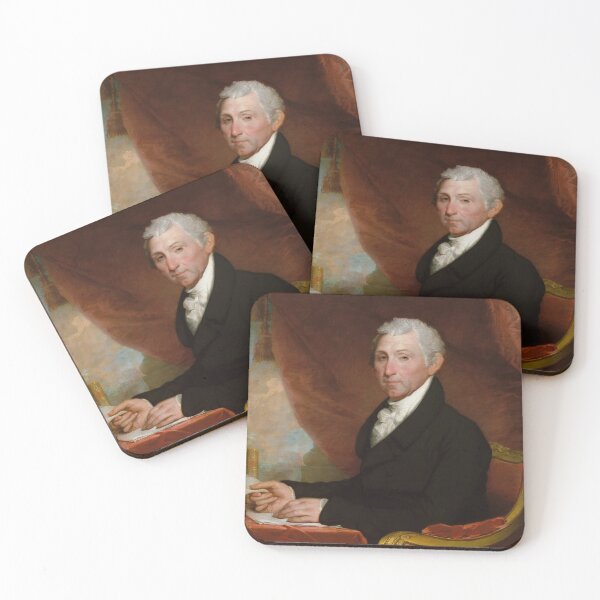 Item preview, James Monroe Portrait - Gilbert Stuart - Circa 1820 designed and sold by warishellstore.