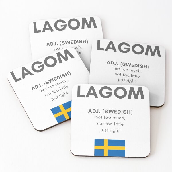 Item preview, "Lagom" Swedish for Just Right Lagom - Large version designed and sold by WoolAndMeasure.